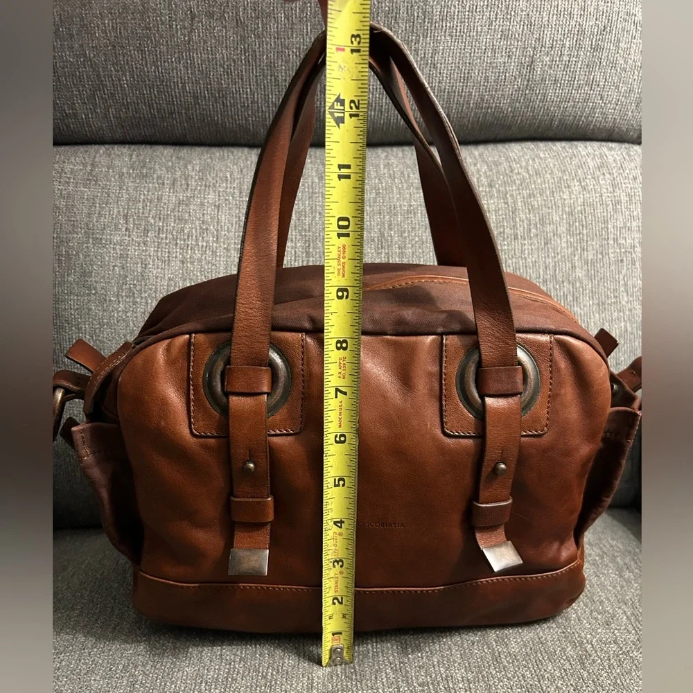 Francesco Biasia Brown Leather Satchel